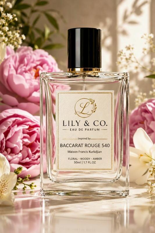 Inspired by Baccarat Rouge 540 by Maison Francis Kurkdjian - Lily and Co. Eau de Parfum 50ml 100ml
